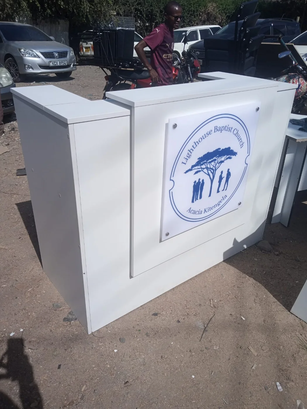 Church Pulpit / Reception Desk (White)