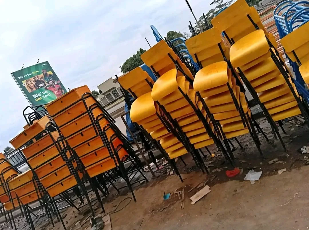 Yellow Stacking Chair